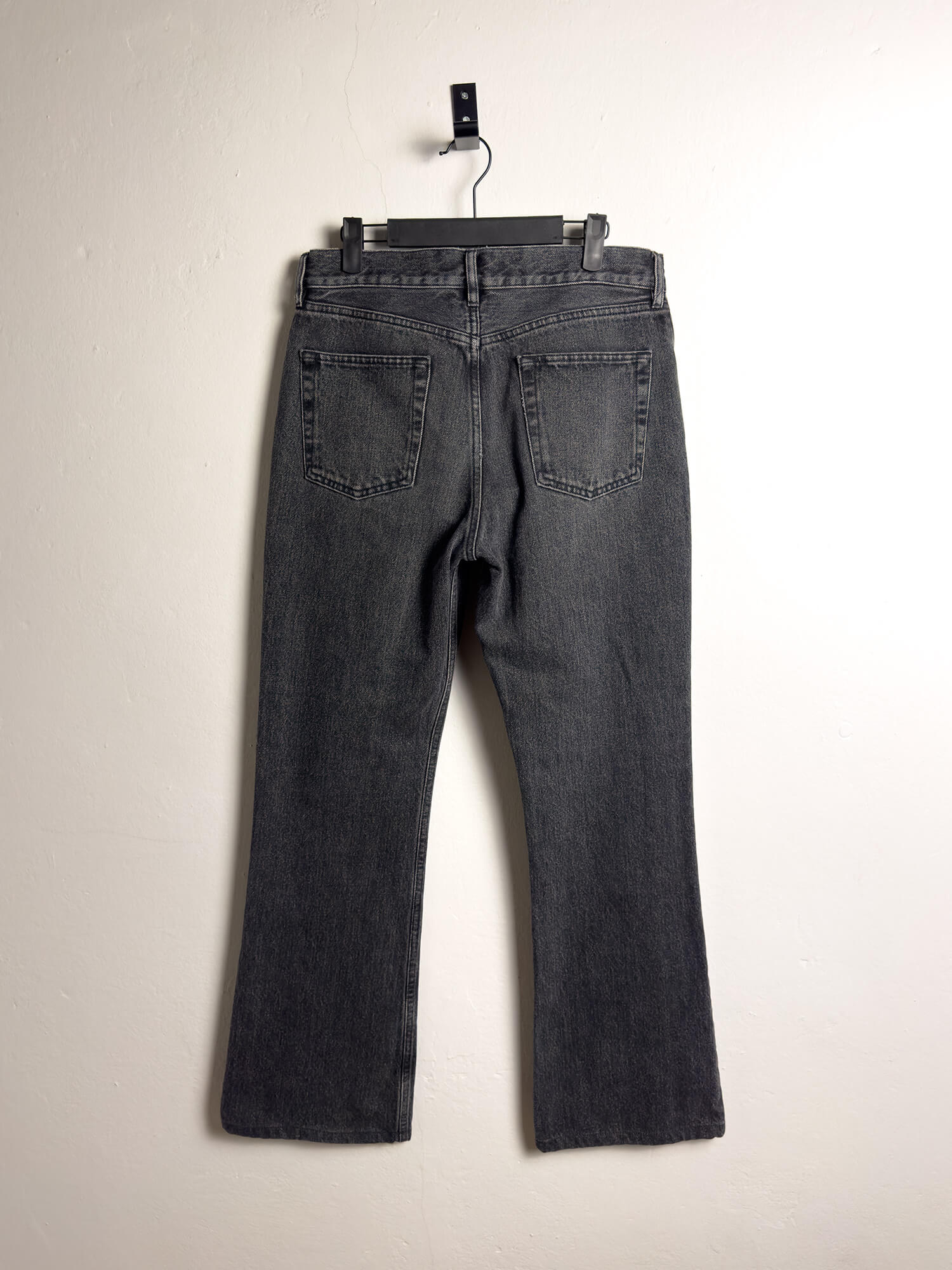 【BALENCIAGA】Straight 5 Pocket Washed Denim Pants Black Balenciaga Washed-out Straight-leg Jeans in Black for Men | Lyst